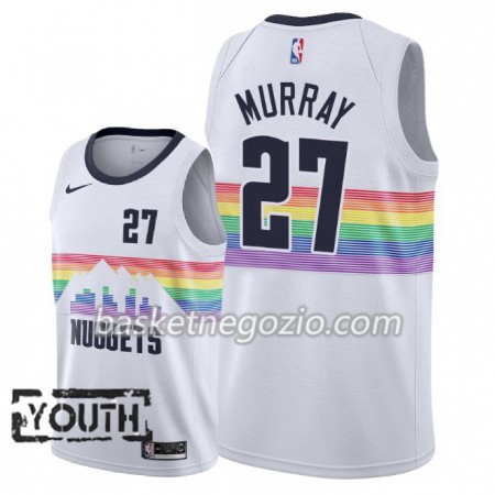 Canotte Bambino Denver Nuggets Jamal Murray 27 2018-19 Nike City Edition Bianco Swingman